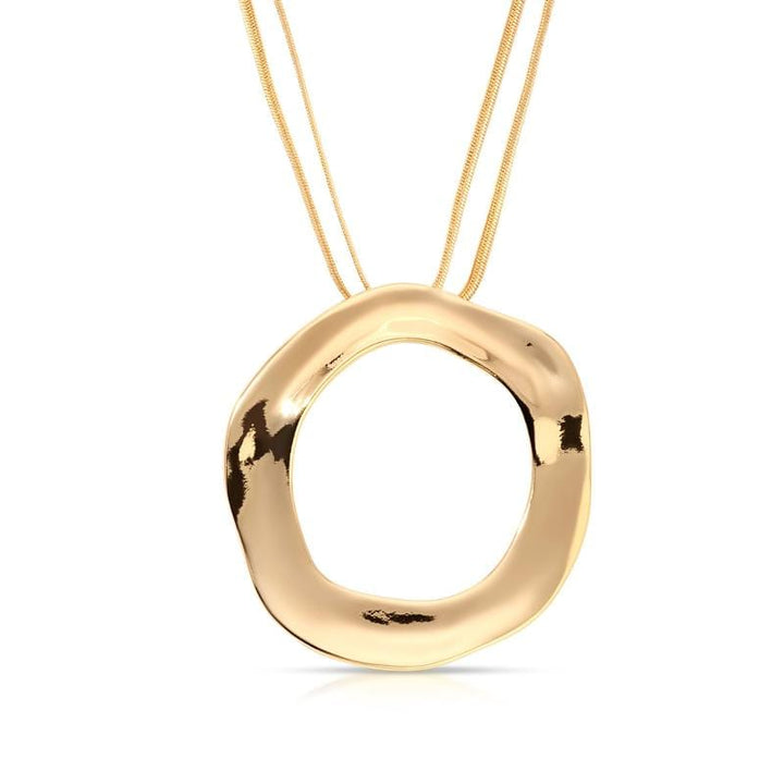 Necklaces Open Circle Statement Necklace by Ettika Gold/18k Plated / One Size Ettika